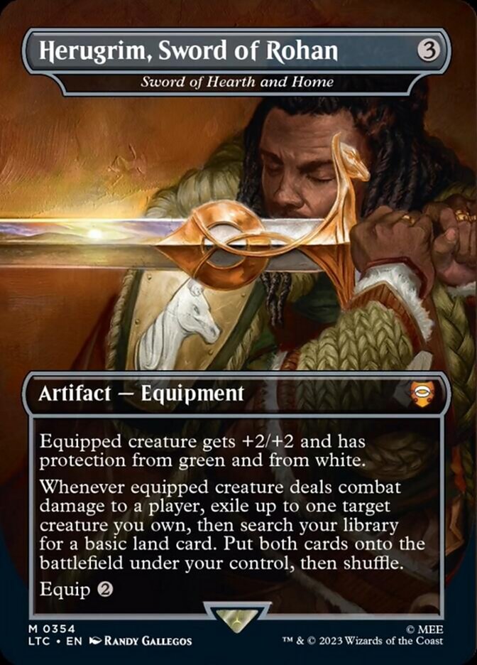 {R} Sword of Hearth and Home - Herugrim, Sword of Rohan [The Lord of the Rings: Tales of Middle-Earth Commander][LTC 354]