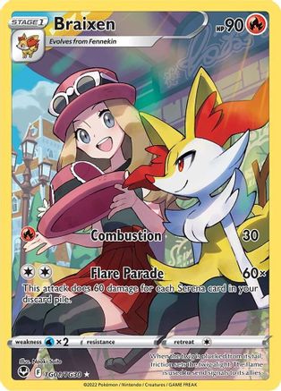 [PKM] Braixen (TG01/TG30) [Sword & Shield: Silver Tempest]
