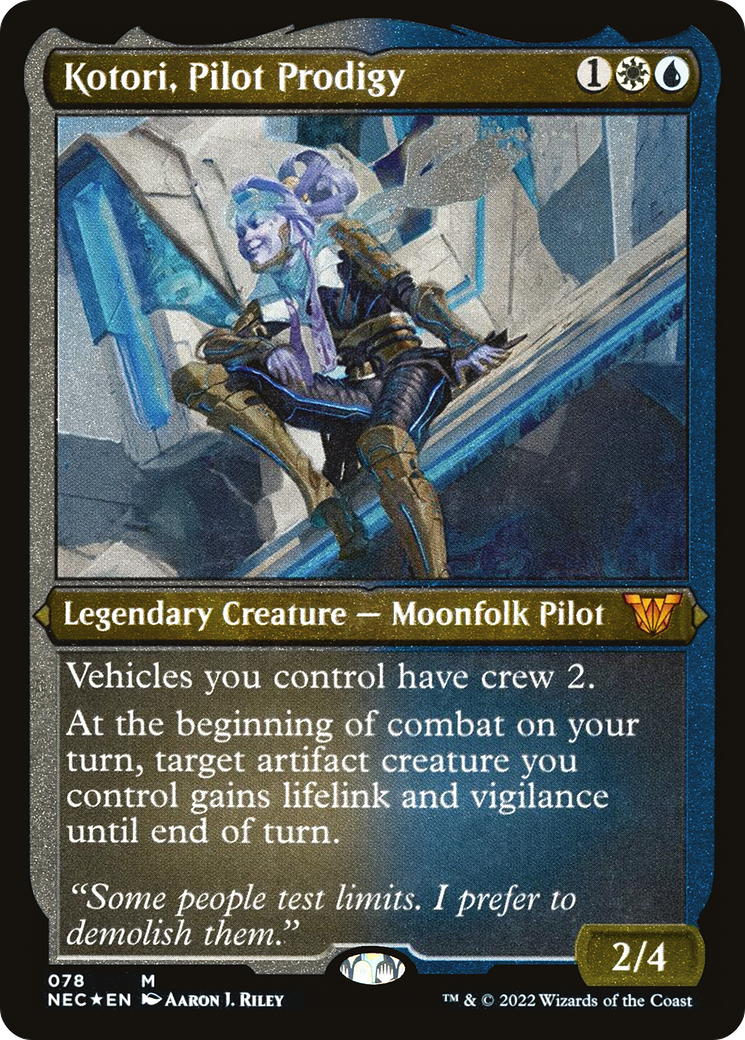{T} Kotori, Pilot Prodigy (Showcase Display Commander) [Kamigawa: Neon Dynasty Commander][DC NEC 078]