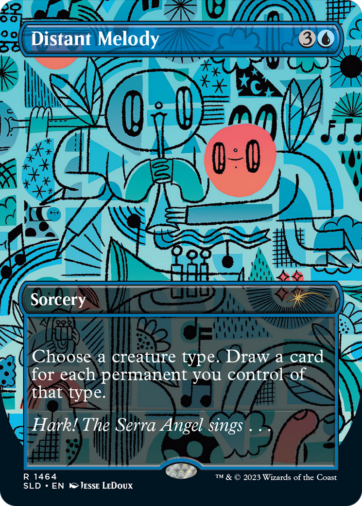 {R} Distant Melody (Rainbow Foil) [Secret Lair Drop Series][RBF SLD 1464]