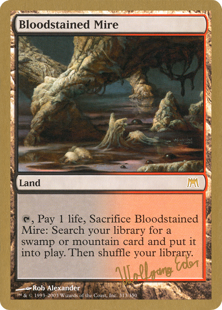 {R} Bloodstained Mire (Wolfgang Eder) [World Championship Decks 2003][GB WC03 WE313]