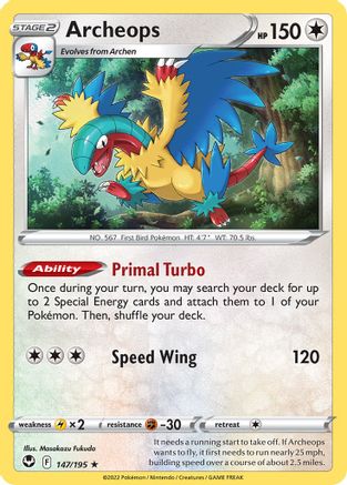 [PKM] Archeops (147/195) (Theme Deck Exclusive) [Sword & Shield: Silver Tempest]