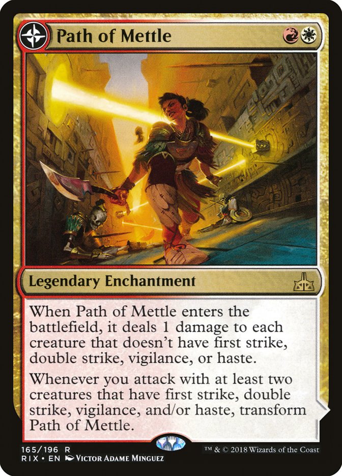 {R} Path of Mettle // Metzali, Tower of Triumph [Rivals of Ixalan][RIX 165] - Misty Mountain Games