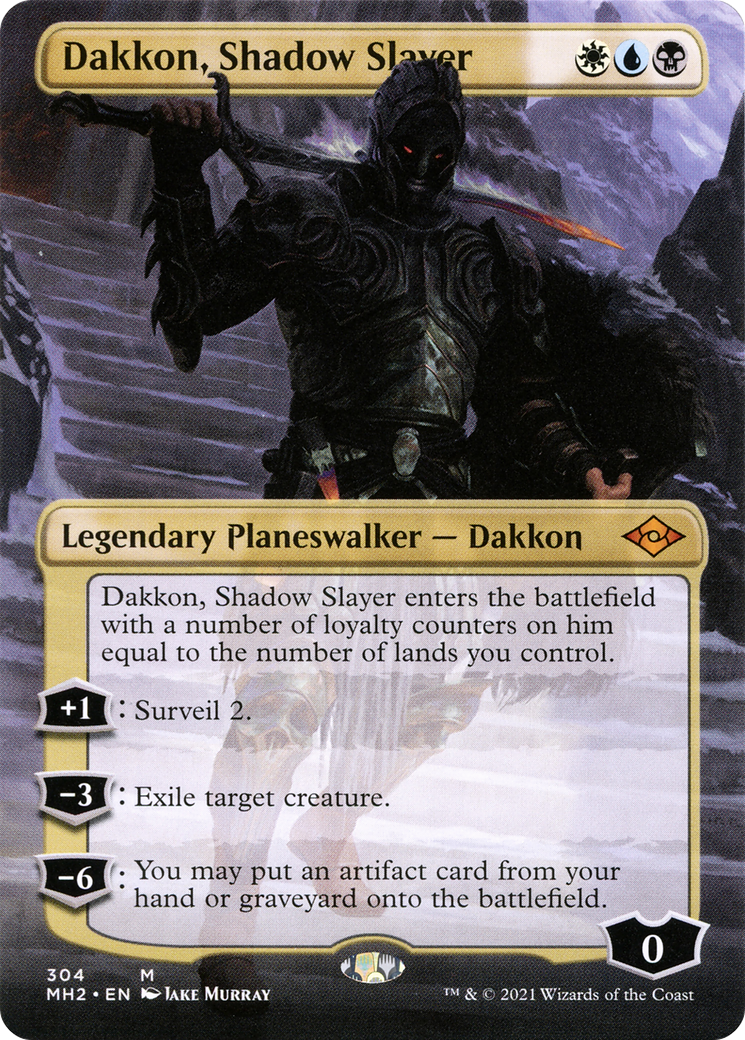 {R} Dakkon, Shadow Slayer (Borderless) [Modern Horizons 2][MH2 304]
