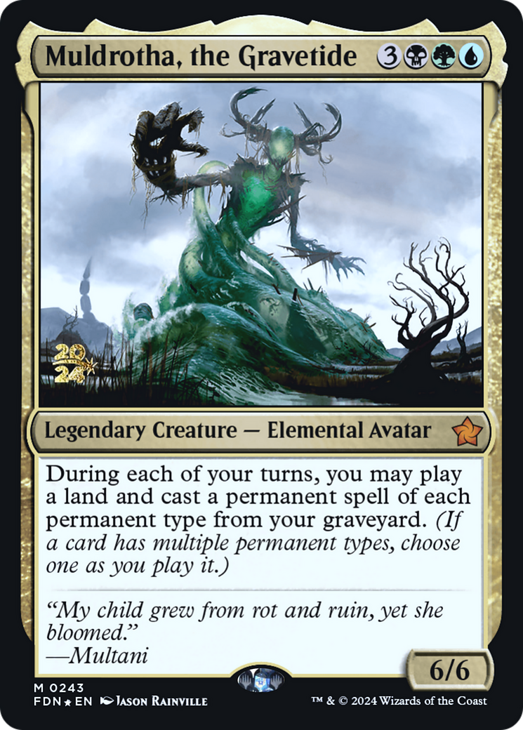 {@R} Muldrotha, the Gravetide [Foundations Prerelease Promos][PR FDN 243]