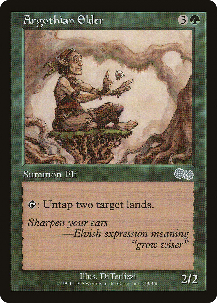 {C} Argothian Elder [Urza's Saga][USG 233]