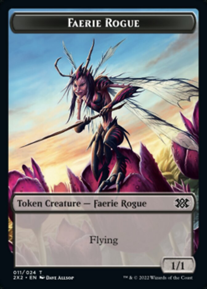 {T} Faerie Rogue // Soldier Double-sided Token [Double Masters 2022 Tokens][T2X2 11//7]
