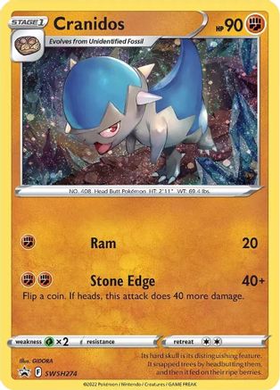 [PKM-R] Cranidos (SWSH274) [Sword & Shield: Black Star Promos]