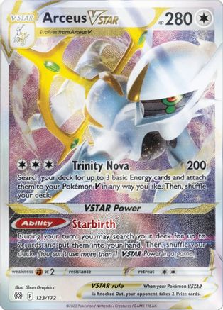 [PKM] Arceus VSTAR (123/172) (Metal Card) [Sword & Shield: Brilliant Stars]