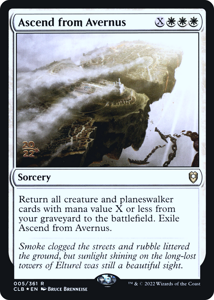 {R} Ascend from Avernus [Commander Legends: Battle for Baldur's Gate Prerelease Promos][PR CLB 005]