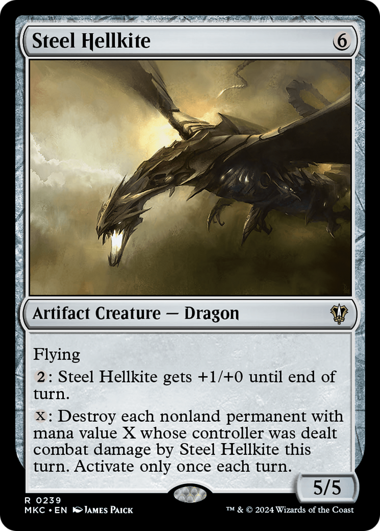 {R} Steel Hellkite [Murders at Karlov Manor Commander][MKC 239]