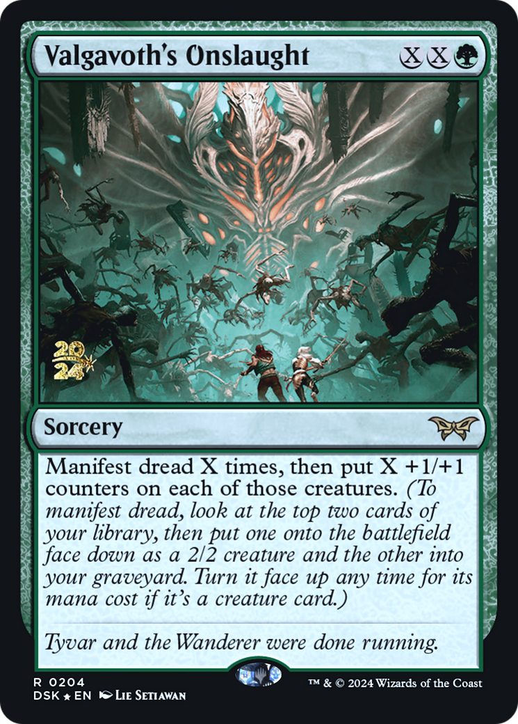 {@R} Valgavoth's Onslaught [Duskmourn: House of Horror Prerelease Promos][PR DSK 204]
