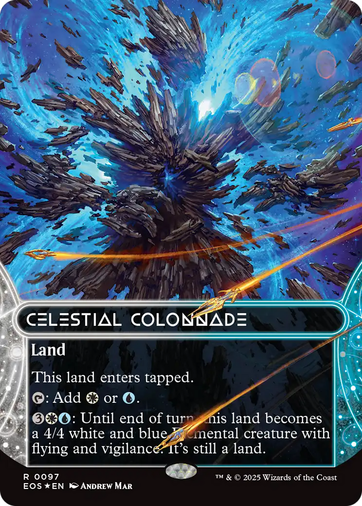 {@@ EOC R} Celestial Colonnade (0097) (Borderless) (Galaxy Foil) [Edge of Eternities: Stellar Sights][EOS 097]