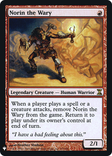 {R} Norin the Wary [LIST TSP-171]  Foil