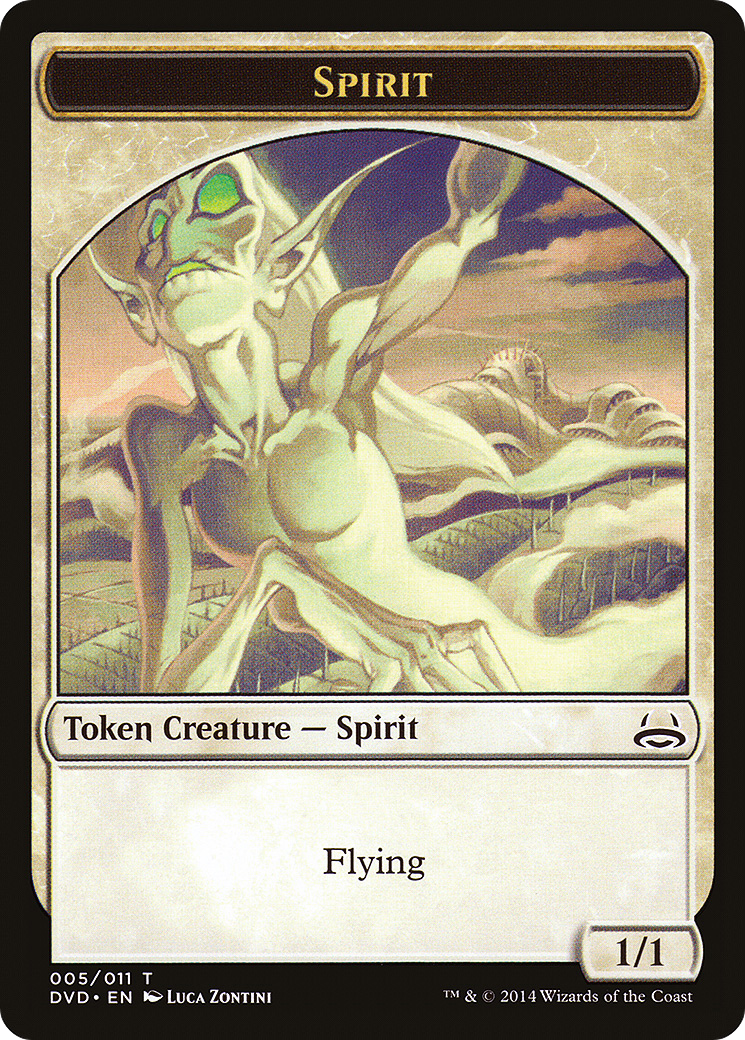 {T} Spirit Token (Divine vs. Demonic) [Duel Decks Anthology Tokens][TDVD 005]