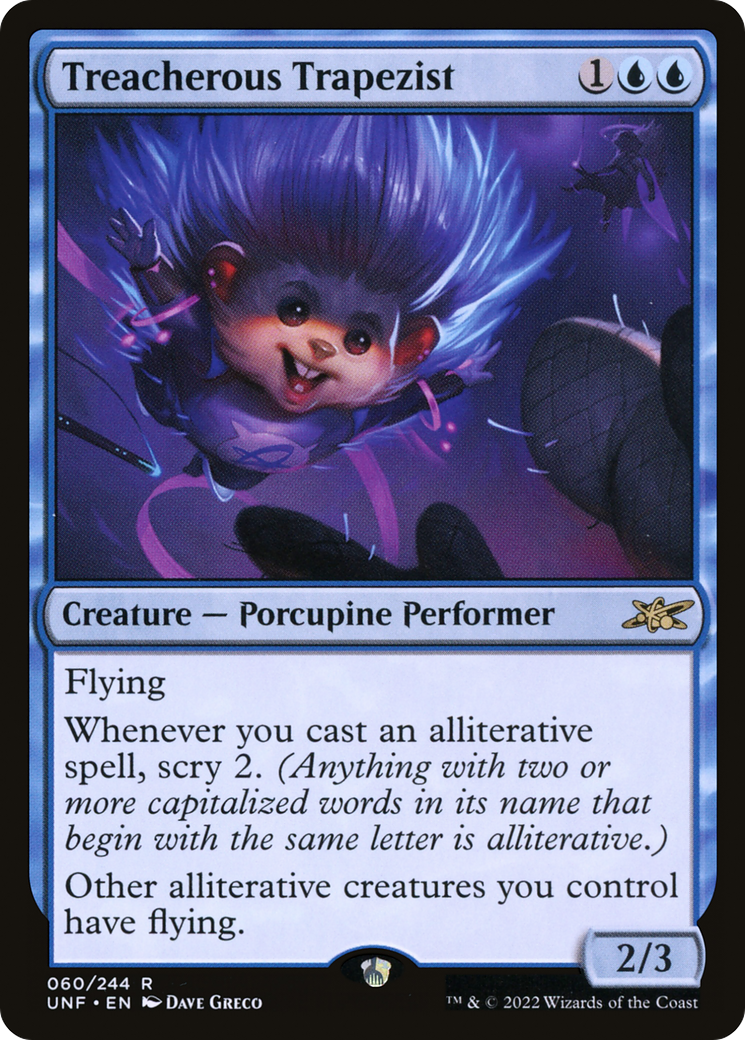 {R} Treacherous Trapezist [Unfinity][UNF 060]
