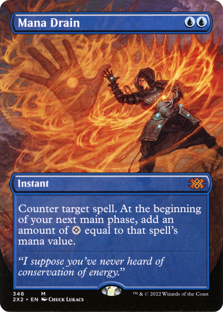 {R} Mana Drain (Borderless Alternate Art) [Double Masters 2022][2X2 348]