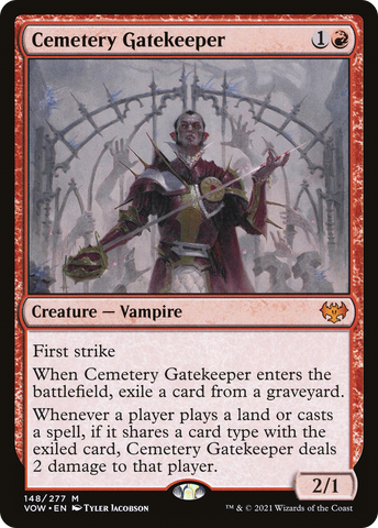 {R} Cemetery Gatekeeper [Innistrad: Crimson Vow][VOW 148]