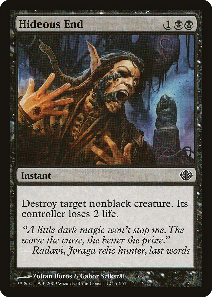 {C} Hideous End [Duel Decks: Garruk vs. Liliana][DDD 052]