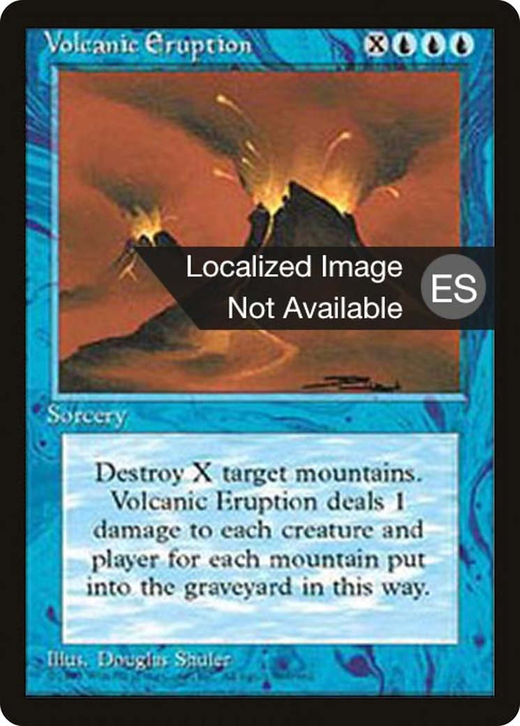 {F} Volcanic Eruption [Fourth Edition (Foreign Black Border)][FBB 4ED 112]