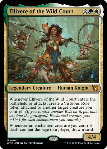 {R} Ellivere of the Wild Court [Wilds of Eldraine Commander][WOC 002]