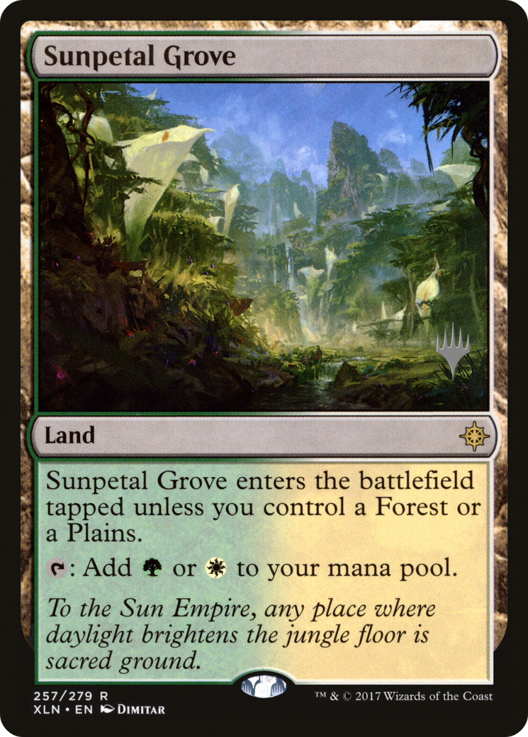 {R} Sunpetal Grove (Promo Pack) [Ixalan Promos][PP XLN 257]