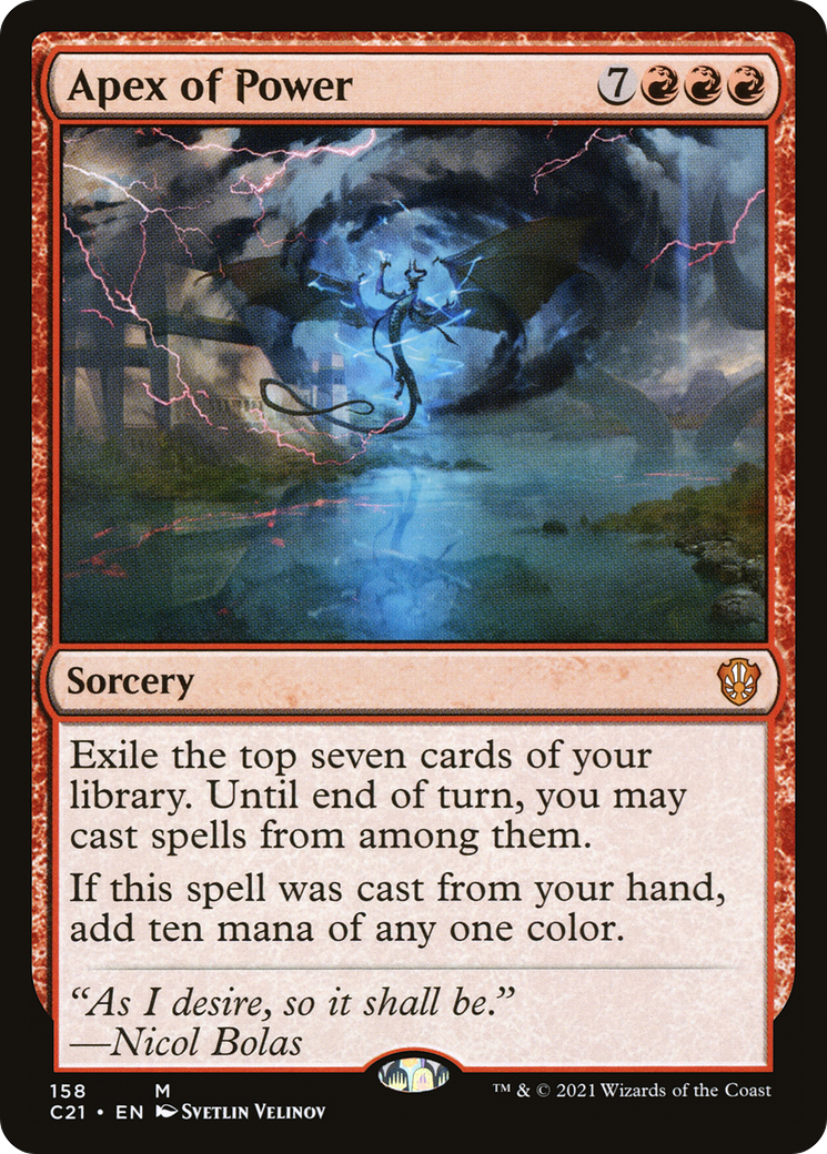{R} Apex of Power [Commander 2021][C21 158]