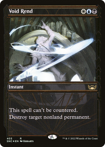 {R} Void Rend (Showcase Golden Age Gilded Foil) [Streets of New Capenna][SNC 403]