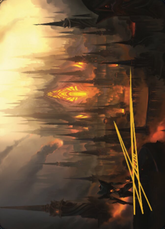 {A} Mishra's Foundry Art Card (Gold-Stamped Signature) [The Brothers' War Art Series][GS ABRO 046]