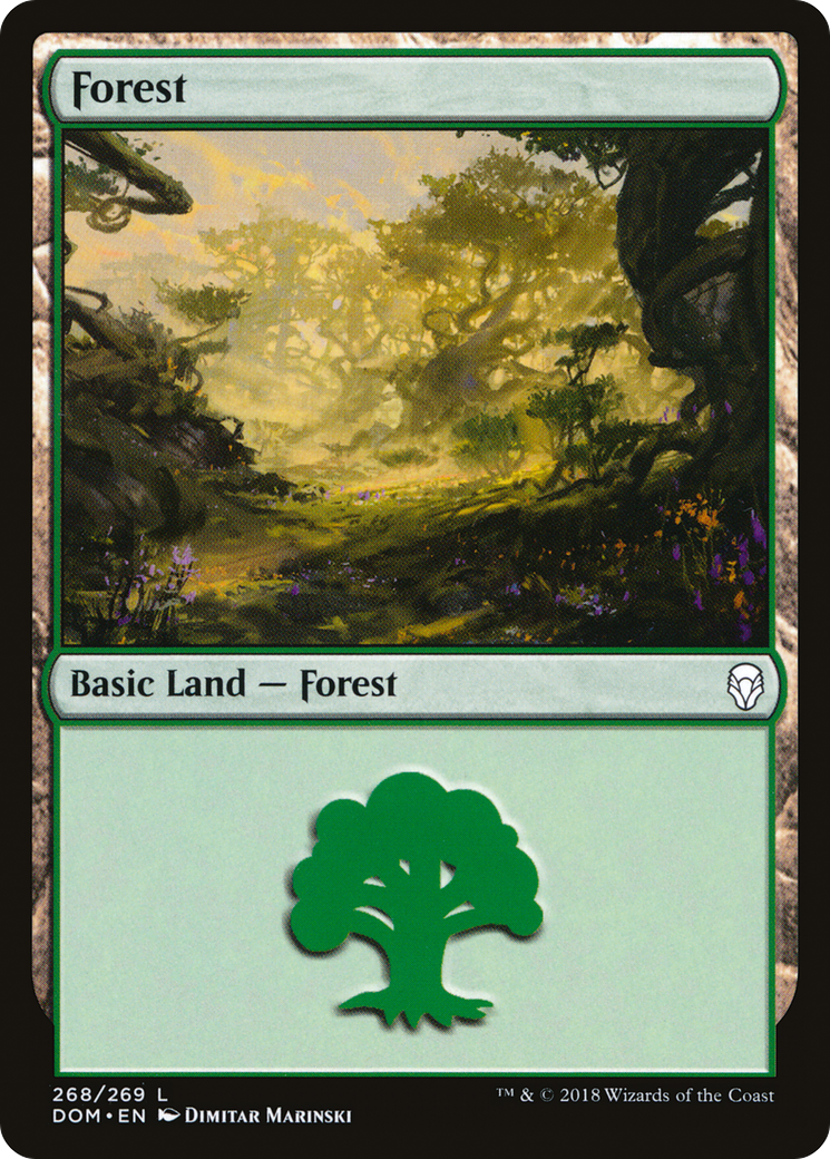 {B}[DOM 268] Forest (268) [Dominaria]