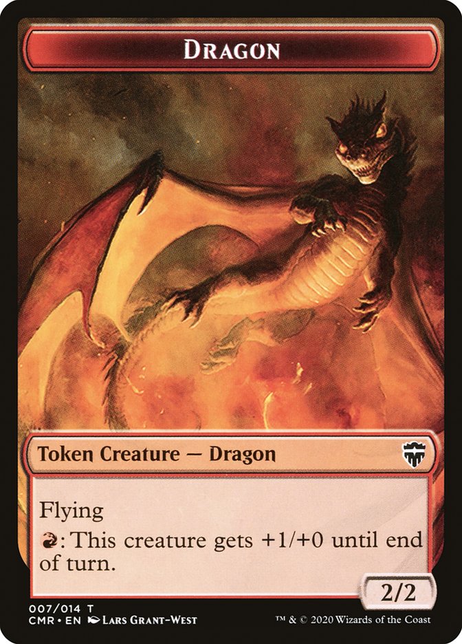{T} Dragon // Soldier Token [Commander Legends Tokens][TCMR 007]
