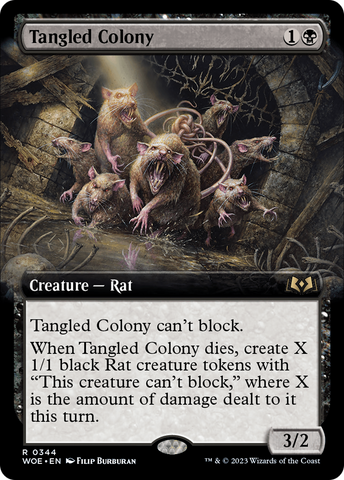 {@R} Tangled Colony (Extended Art) [Wilds of Eldraine][WOE 344]