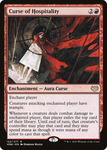 {R} Curse of Hospitality [Innistrad: Crimson Vow][VOW 152]