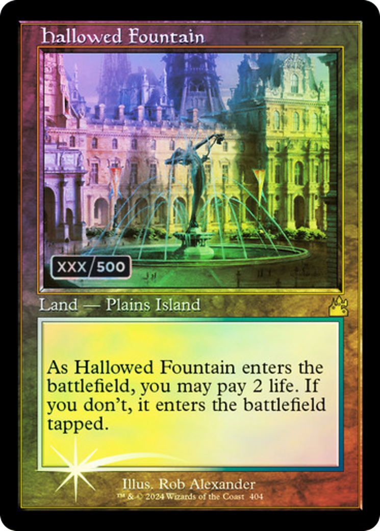 {R} Hallowed Fountain (Retro) (Serialized) [Ravnica Remastered][SR RVR 404]