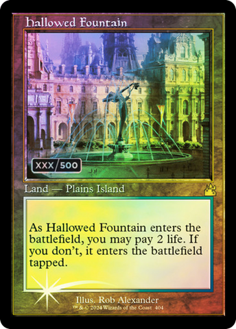 {R} Hallowed Fountain (Retro) (Serialized) [Ravnica Remastered][SR RVR 404]