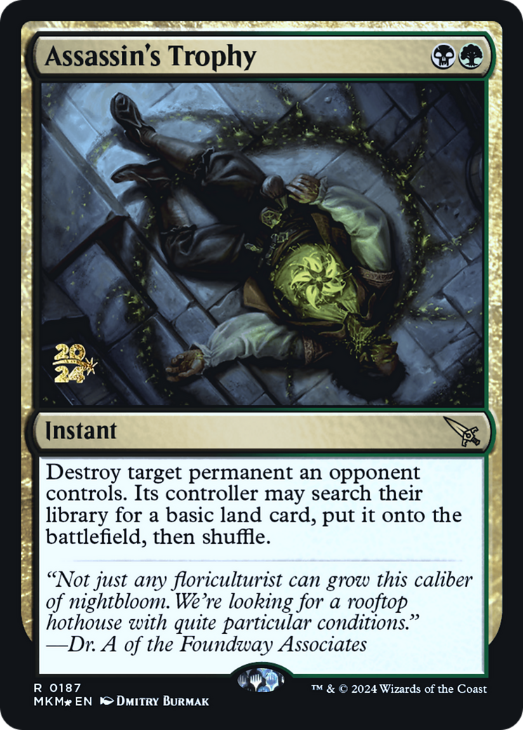 {R} Assassin's Trophy (0187) [Murders at Karlov Manor Prerelease Promos][PR MKM 187]