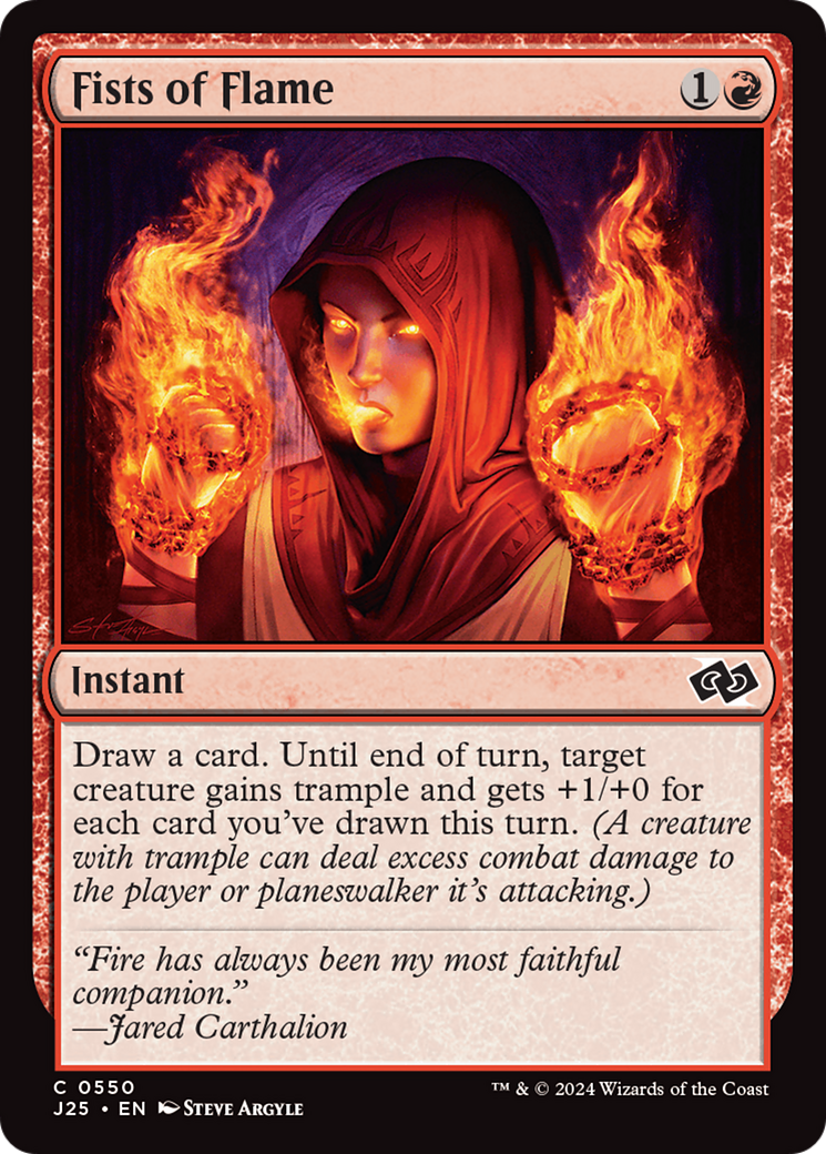 {C} Fists of Flame [Foundations Jumpstart][J25 550]
