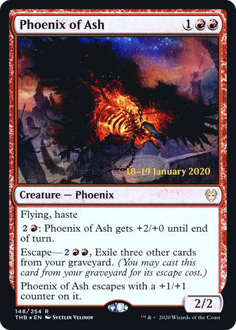 {R} Phoenix of Ash [Theros Beyond Death Prerelease Promos][PR THB 148]