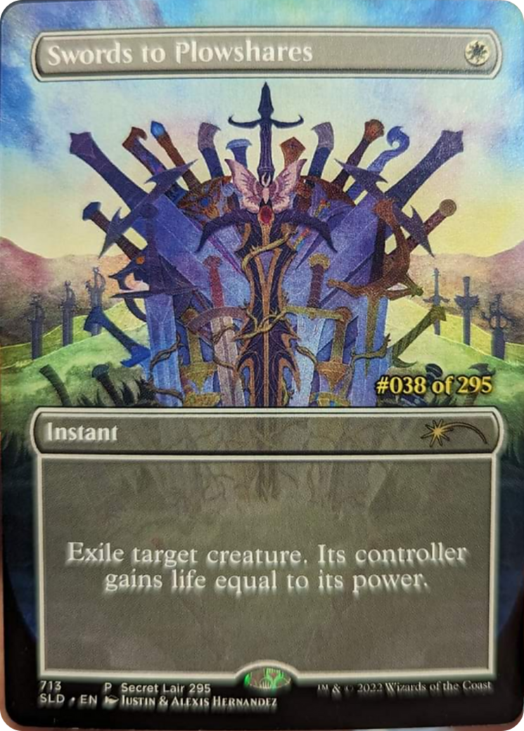 {R} Swords to Plowshares (Serial Numbered) [Secret Lair Drop Series][SLD 713]
