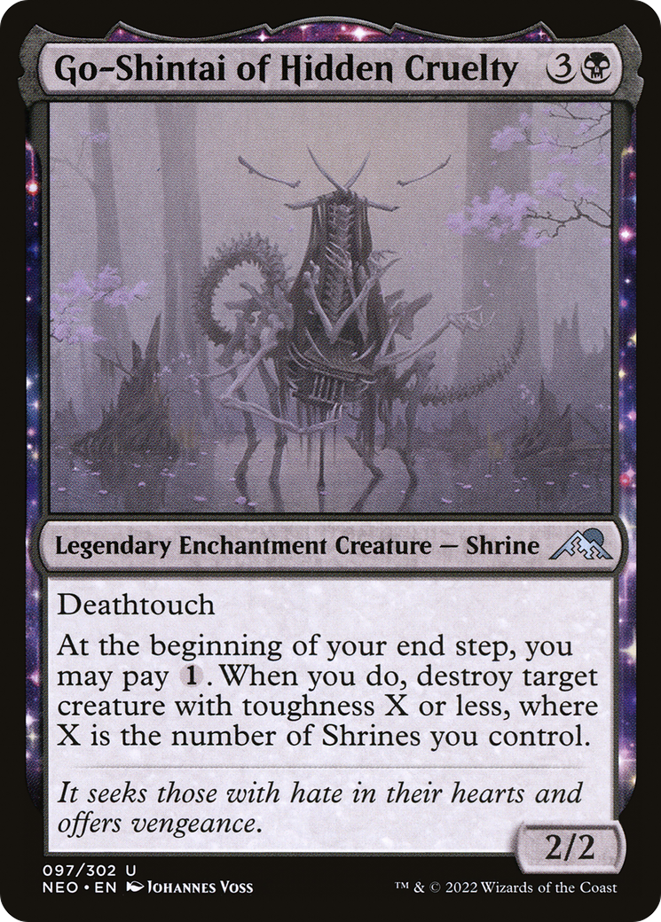 {C} Go-Shintai of Hidden Cruelty [Kamigawa: Neon Dynasty][NEO 097]