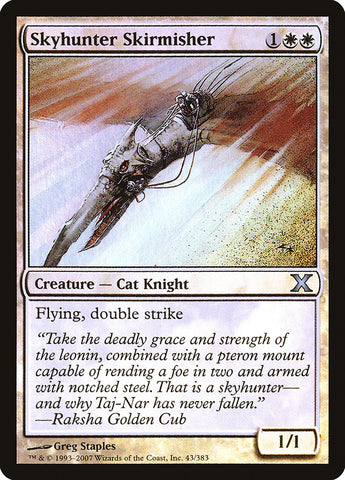 {C} Skyhunter Skirmisher (Premium Foil) [Tenth Edition][FP 10E 043]