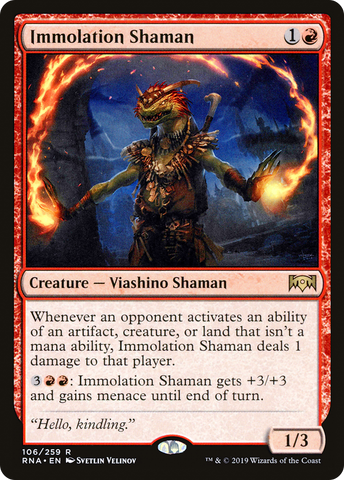 {R} Immolation Shaman [Ravnica Allegiance][RNA 106]