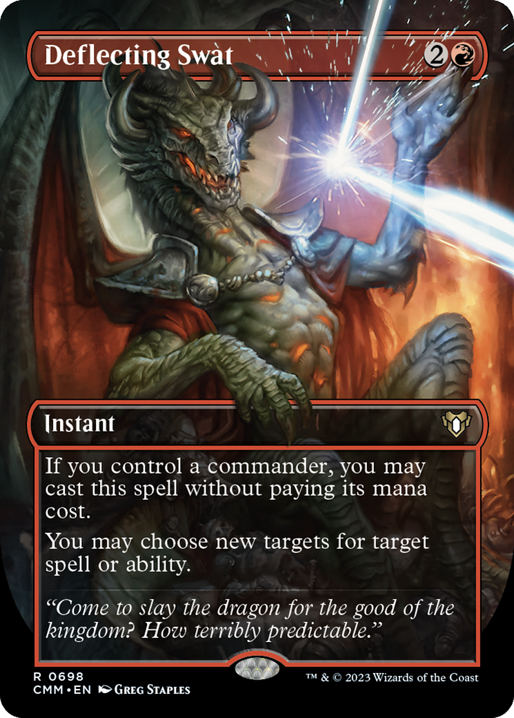 {R} Deflecting Swat (Borderless Alternate Art) [Commander Masters][CMM 698]