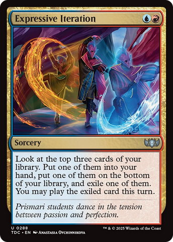 {C} Expressive Iteration [Tarkir: Dragonstorm Commander][TDC 288]
