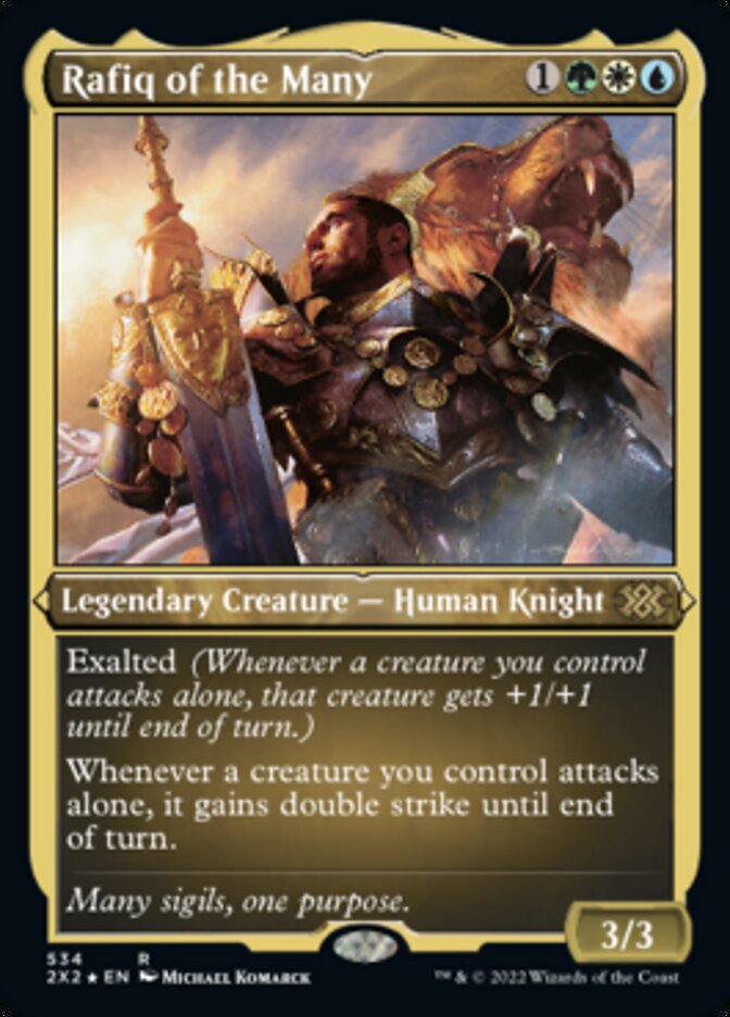 {R} Rafiq of the Many (Foil Etched) [Double Masters 2022][2X2 534]