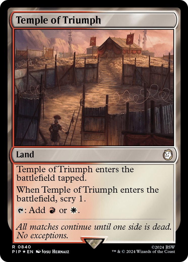 {R} Temple of Triumph (Surge Foil) [Fallout][PIP 840]