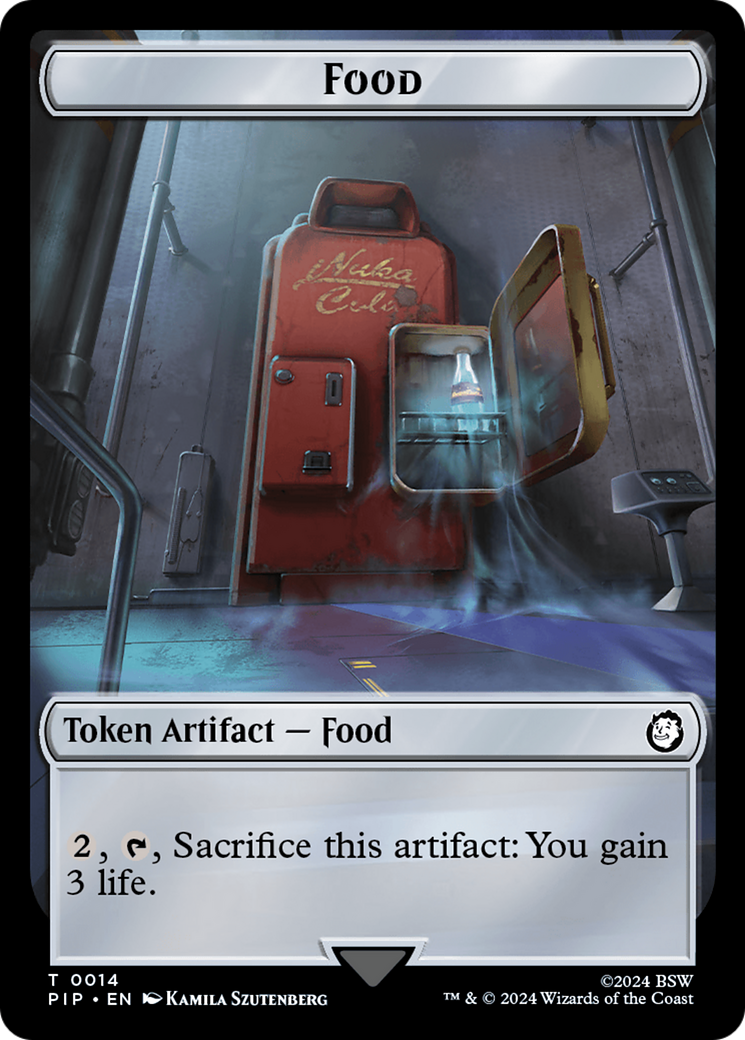 {T} Human Knight // Food (0014) Double-Sided Token [Fallout Tokens][TPIP 2//14]