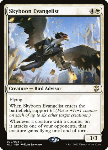 {R} Skyboon Evangelist (Promo Pack) [Streets of New Capenna Commander Promos][PP NCC 020]