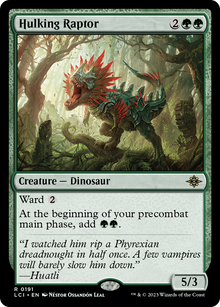 {@R} Hulking Raptor [The Lost Caverns of Ixalan][LCI 191]