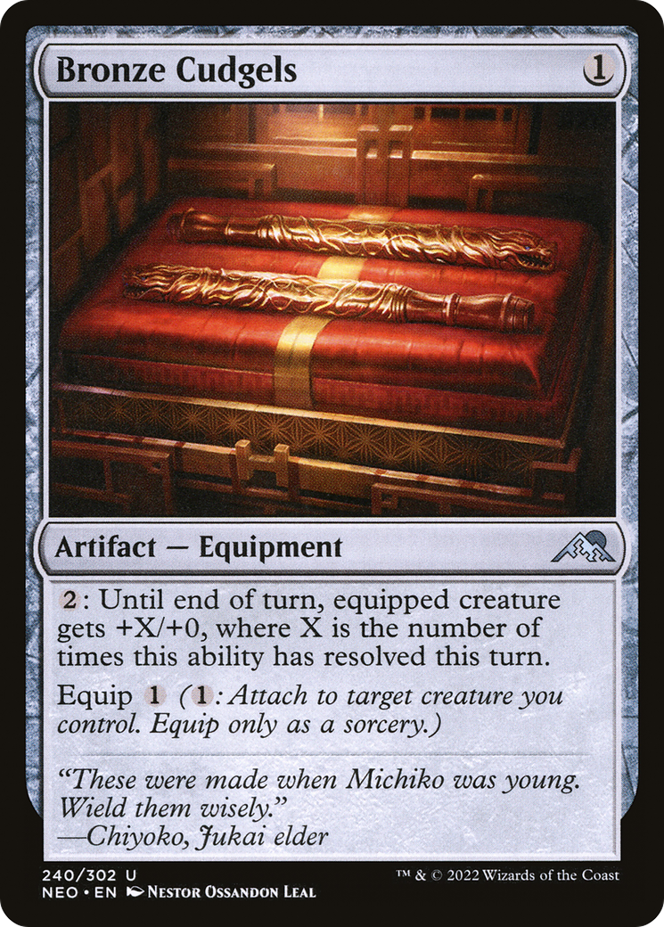 {C} Bronze Cudgels [Kamigawa: Neon Dynasty][NEO 240]